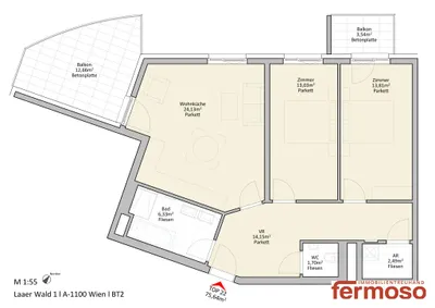 3-Zimmer-Wohnung mieten in Wien – 75,64 m², € 1.449 – Bild 15 von 15