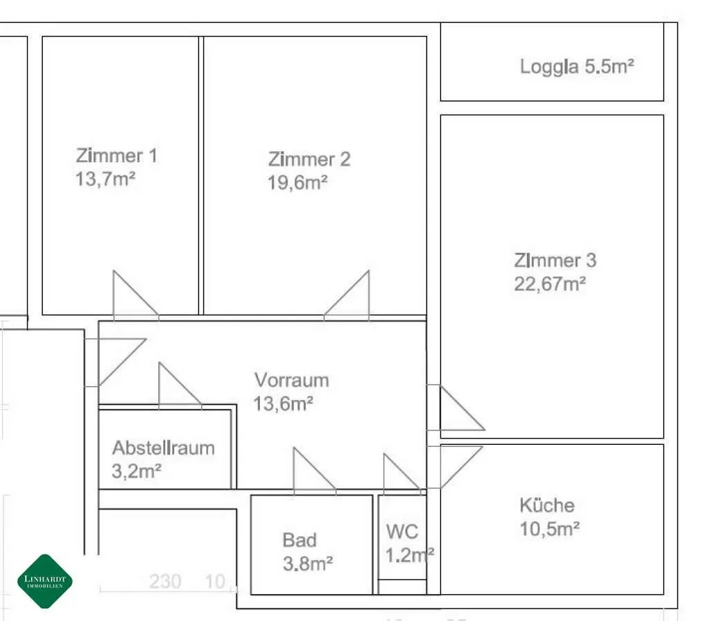 Eigentumswohnung in Top-Zustand inkl. Einbauküche – pohled 3