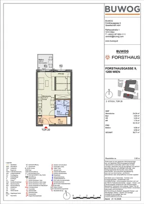 1-Zimmer-Wohnung kaufen in Wien – 34,12 m², € 203.000 – Bild 3 von 10