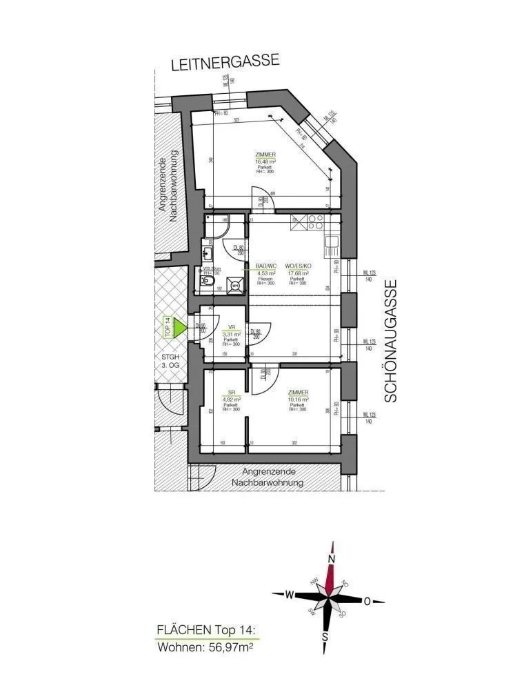 3 Zimmer Wohnung nahe Augarten - Provionsfrei! – pohled 2