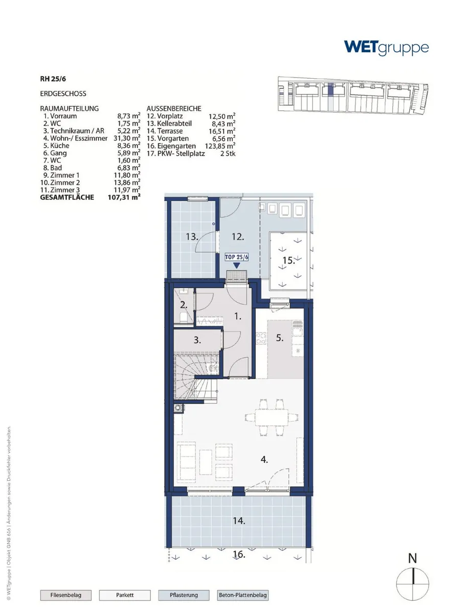 Natschbach-Loipersbach | Erstvergabe RH 25/6 | Miete - Ansicht 2