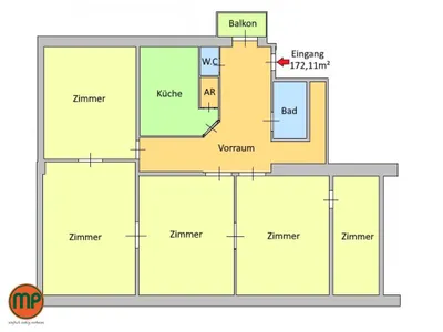 5-Zimmer-Wohnung mieten in Wien – 169,35 m², € 2.999 – Bild 15 von 20