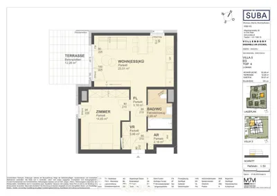 2-Zimmer-Wohnung kaufen in Krems an der Donau – 52,46 m², € 325.000 – Bild 16 von 16