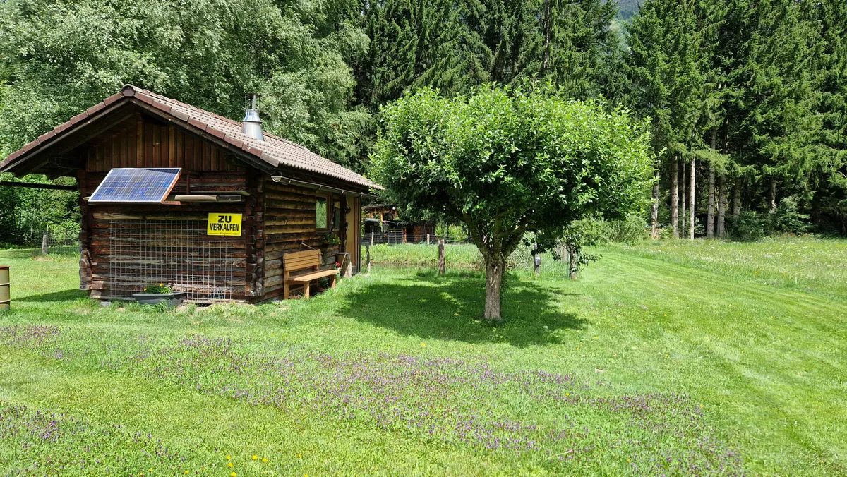 Rottenmann: Große Wiese, Fischerhütte mit Fischteich