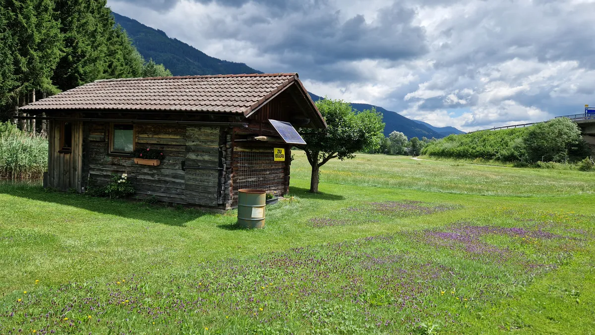 Rottenmann: Große Wiese, Fischerhütte mit Fischteich - Ansicht 3