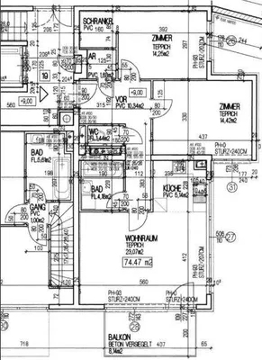 2-Zimmer-Wohnung mieten in Neunkirchen – 56 m², € 500 – Bild 3 von 3