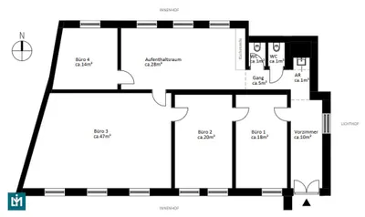 5-Zimmer-Gewerbeimmobilie mieten in Wien – 145 m², € 2.249 – Bild 12 von 12