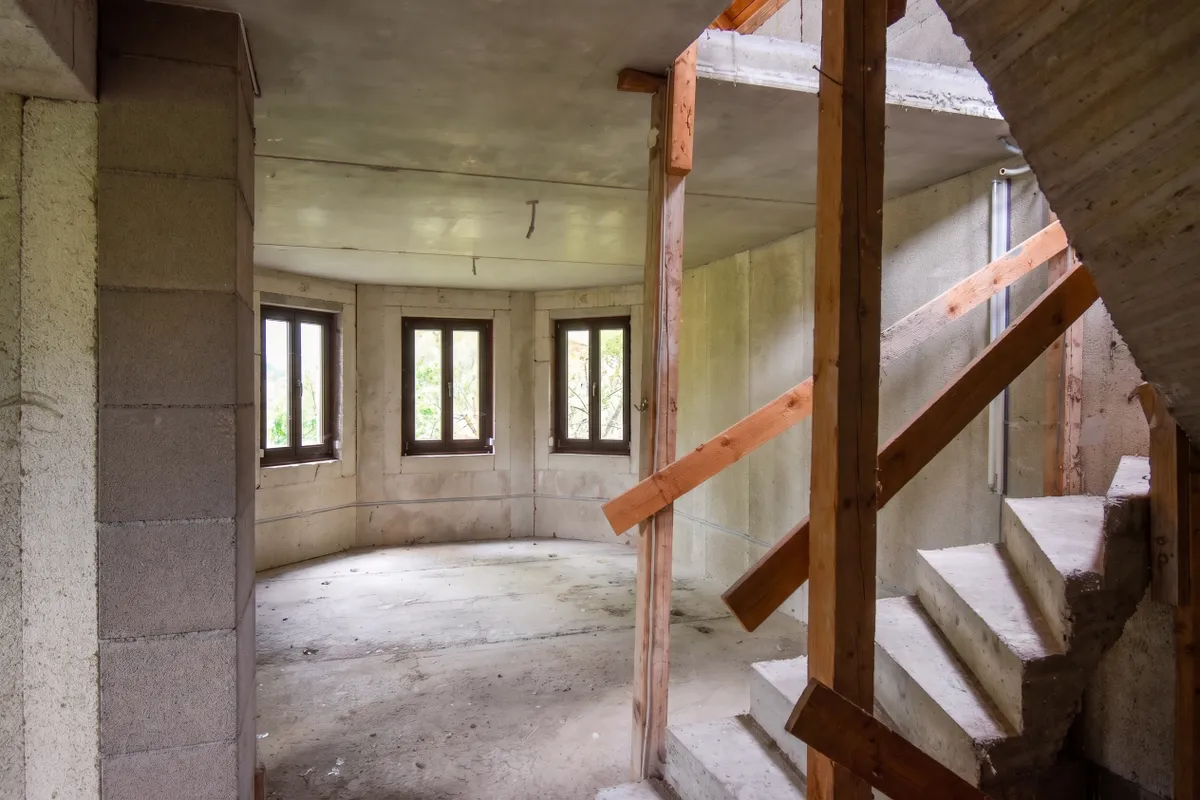 Einfamilienhaus-Rohbau mit Keller und Garage auf 638 m² Eigengrund in 1220 Wien - Ansicht 3