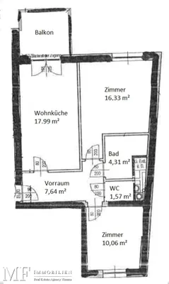 3-Zimmer-Wohnung mieten in Wien – 57,9 m², € 1.168 – Bild 10 von 10