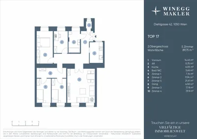 4-Zimmer-Wohnung kaufen in Wien – 89,75 m², € 369.000 – Bild 19 von 20