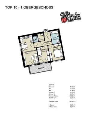 3-Zimmer-Wohnung kaufen in Zell am See – 65,64 m², € 349.548 – Bild 3 von 3