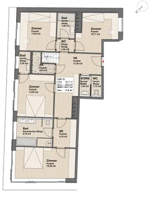 5-Zimmer-Wohnung kaufen in Wien – 192 m², € 1.499.000 – Bild 11 von 12