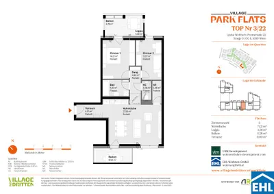 Immobilie kaufen in Wien – 71,23 m², € 473.000 – Bild 7 von 7