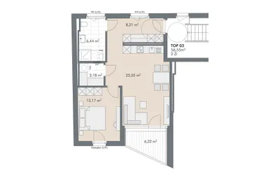 2-Zimmer-Wohnung kaufen in Schwaz – 56,55 m², € 337.600 – Bild 11 von 11
