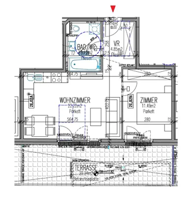 2-Zimmer-Wohnung mieten in Wien – 44 m², € 895 – Bild 10 von 10