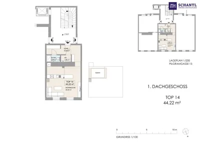 1-Zimmer-Wohnung kaufen in Wien – 44,22 m², € 299.000 – Bild 22 von 23