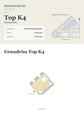 1-Zimmer-Wohnung kaufen in Wien – 22,75 m², € 88.000 – Bild 4 von 5