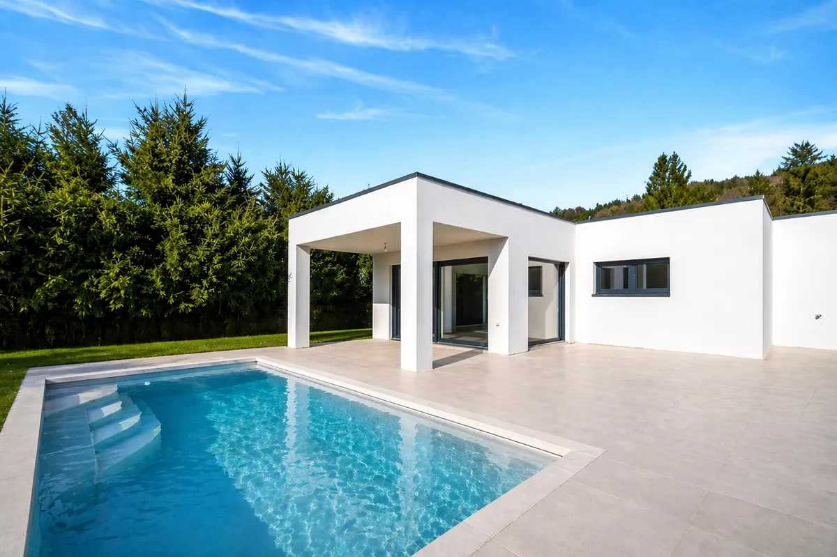ERSTBEZUG in Ruhelage! Architektenbungalow mit Salzwasserpool in Seiersberg/Mantscha! - Vista 2