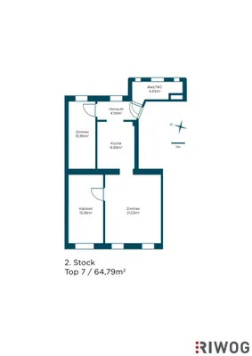 3-Zimmer-Wohnung kaufen in Wien – 64,79 m², € 349.000 – Bild 21 von 22