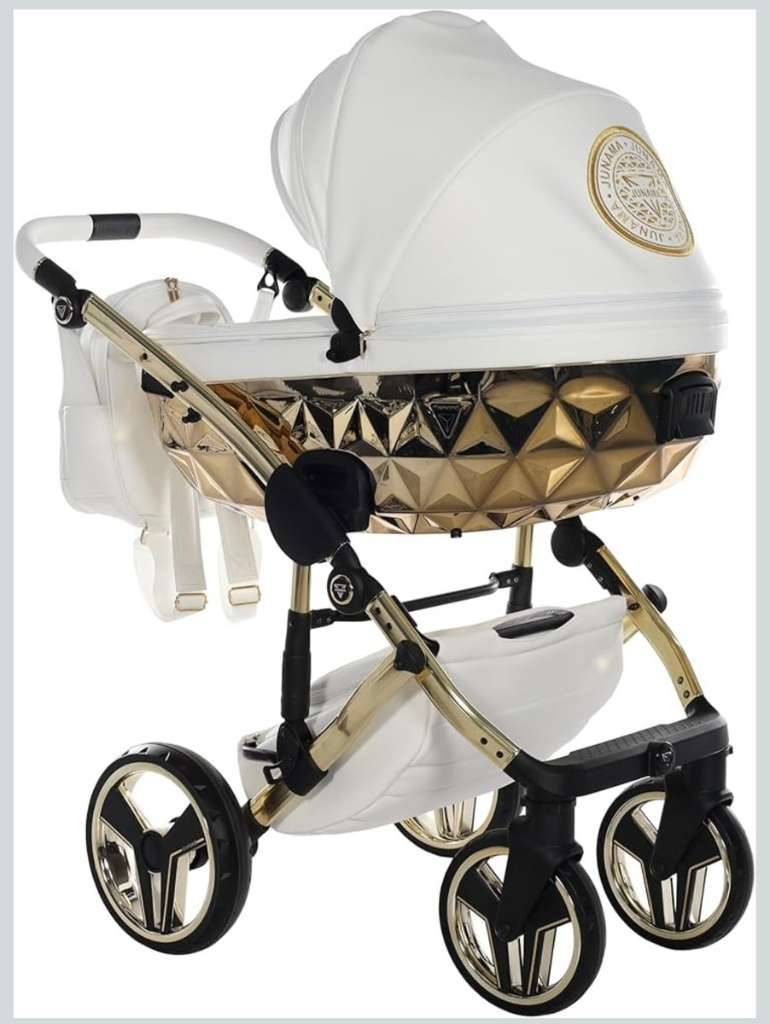 Baby Kinderwagen Gold Wei gebraucht 8 Monate,  880,- (1220 Wien) -  willhaben