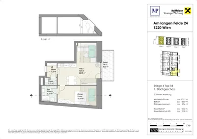 Immobilie kaufen in Wien – 57,17 m², € 356.200 – Bild 19 von 19
