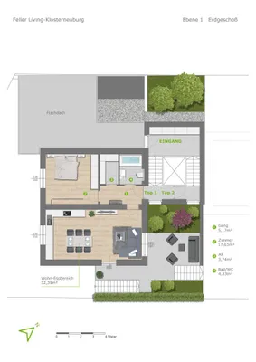 4-Zimmer-Haus kaufen in Tulln – 121 m², € 1.980.000 – Bild 6 von 8