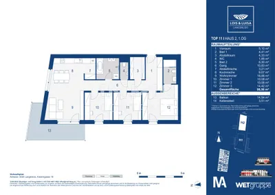 4-Zimmer-Wohnung kaufen in Krems Land – 98,56 m², € 494.000 – Bild 10 von 10