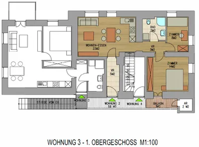 2-Zimmer-Wohnung mieten in Voitsberg – 54 m², € 325 – Bild 2 von 7