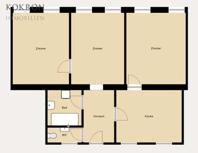 3-Zimmer-Wohnung kaufen in Wien – 77,8 m², € 198.000 – Bild 10 von 10