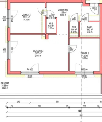 3-Zimmer-Wohnung mieten in Villach – 70 m², € 1.500 – Bild 4 von 4