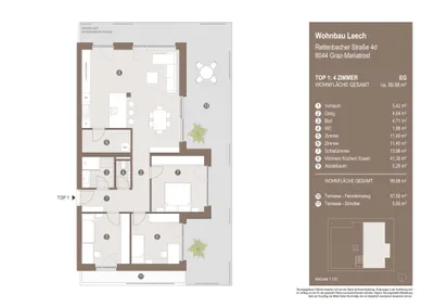 4-Zimmer-Wohnung kaufen in Graz – 99,98 m², € 779.844 – Bild 12 von 13
