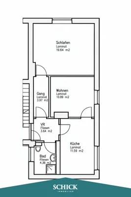 2-Zimmer-Wohnung mieten in Villach – 55 m², € 864 – Bild 16 von 17