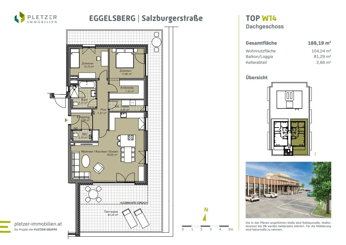 Wohnung – Eggelsberg - Ansicht 3