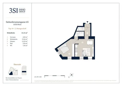 2-Zimmer-Wohnung kaufen in Wien – 41,31 m², € 330.000 – Bild 21 von 21