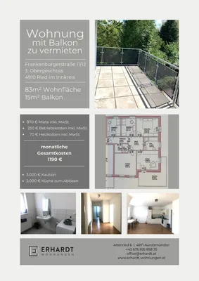 5-Zimmer-Wohnung mieten in Ried im Innkreis – 82 m², € 1.190 – Bild 6 von 6