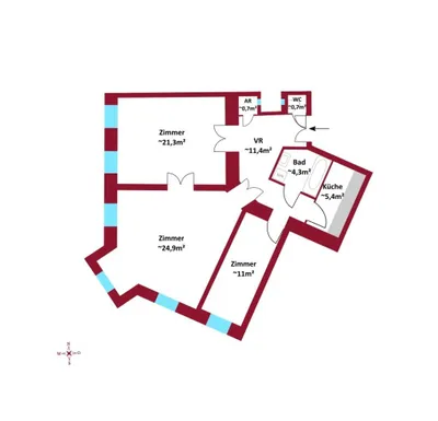3-Zimmer-Wohnung kaufen in Wien – 81,81 m², € 529.000 – Bild 7 von 7