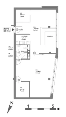 2-Zimmer-Gewerbeimmobilie mieten in Wien – 88 m², € 1.100 – Bild 11 von 12