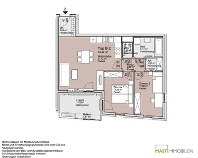 3-Zimmer-Wohnung kaufen in Wien – 64,68 m², € 425.000 – Bild 11 von 11