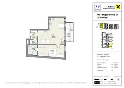 2-Zimmer-Immobilie kaufen in Wien – 60,88 m², € 394.200 – Bild 6 von 6