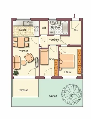 3-Zimmer-Wohnung mieten in Leibnitz – 59,68 m², € 728 – Bild 2 von 2