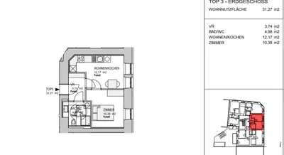 2-Zimmer-Wohnung mieten in Graz – 31,05 m², € 491 – Bild 5 von 6