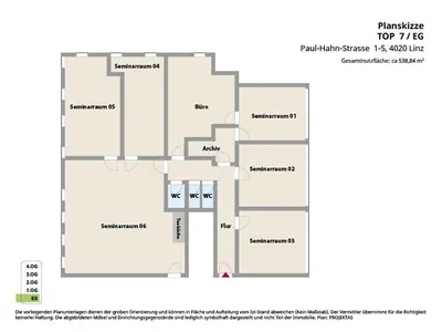 Gewerbeimmobilie mieten in Linz – 539 m², € 4.946 – Bild 12 von 12