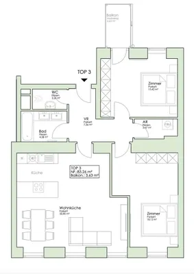 3-Zimmer-Wohnung kaufen in Wien – 83,26 m², € 830.000 – Bild 22 von 22
