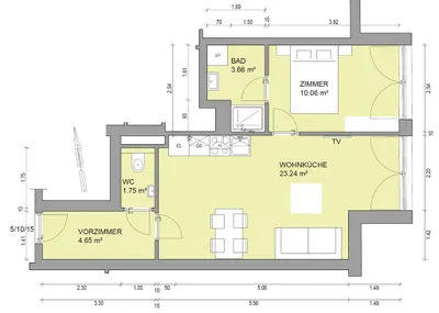 2-Zimmer-Wohnung mieten in Wien – 43 m², € 900 – Bild 9 von 9