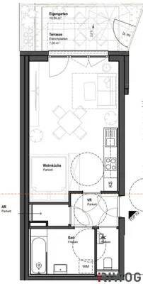 1-Zimmer-Wohnung mieten in Wien – 37,21 m², € 854 – Bild 7 von 8