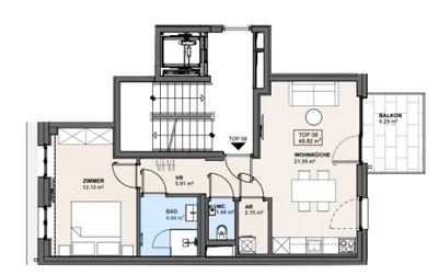 2-Zimmer-Wohnung kaufen in Wien – 49,83 m², € 349.000 – Bild 7 von 7