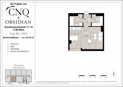 1-Zimmer-Wohnung kaufen in Wien – 36,18 m², € 189.000 – Bild 21 von 21