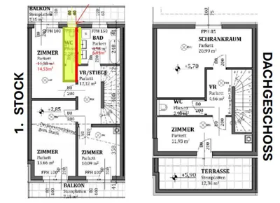 7-Zimmer-Haus kaufen in Bruck an der Leitha – 160,98 m², € 649.900 – Bild 14 von 14