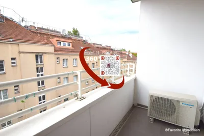 Modern 3-Room Apartment, Furnished, with Loggia and Parking Space, on the 5th Floor, 75m² in 1050 Vienna! - Moderne 3-Zimmer-Wohnung, möbliert, mit Loggia und Garagenstellplatz, im 5. Stock, 75m² in