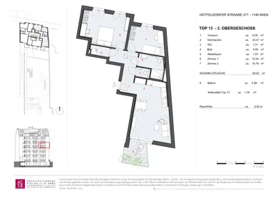 3-Zimmer-Wohnung kaufen in Wien – 68,02 m², € 465.000 – Bild 16 von 18